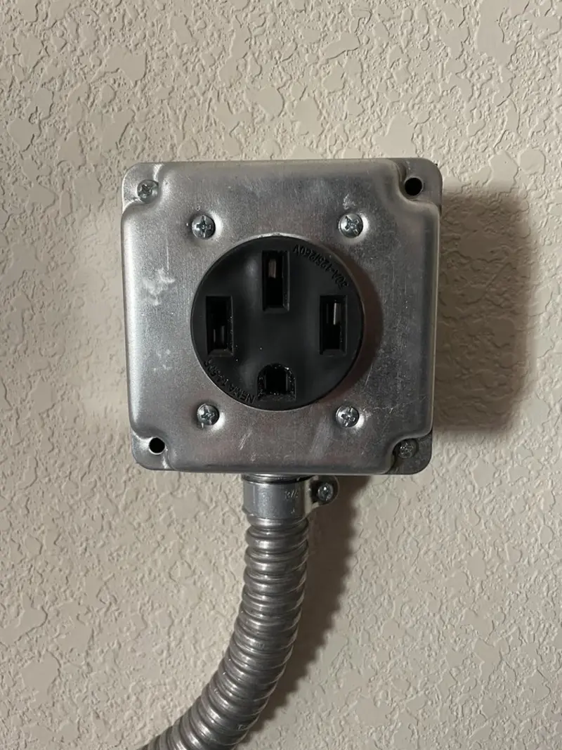 NEMA 14-50 outlet installed for Electrical Panel Upgrade in University City